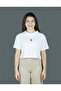 Beyaz Renk Baskılı Crop | Nullaloon | Oversize