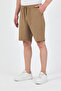 Men's Mink Relaxed Fit Linen Shorts & Bermuda - 3