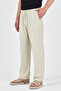 Men's Stone Color Elastic Waist 100% Cotton Monaha Pants - 3
