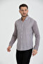 Men's Long Sleeve Striped Linen Shirt 2580