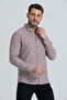 Men's Long Sleeve Striped Premium Linen Shirt 2618 - 3