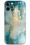 حافظة هاتف بنمط رخامي متوافقة مع هاتف iPhone 12 Pro Max + واقي شاشة - 5814