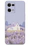 Oppo Reno 7 Compatible Floral Patterned Phone Case + Screen Protector - 5800