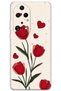Huawei P50 Pro Compatible Floral Patterned Phone Case + Screen Protector - 5789