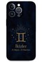 حافظة هاتف متوافقة مع iPhone 13 Pro Max بنمط برج الجوزاء + واقي شاشة - 5770