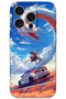 iPhone 15 Pro Max Compatible Car Patterned Phone Case + Screen Protector - 5764
