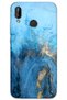حافظة هاتف بنمط رخامي متوافقة مع هاتف Huawei P20 Lite + واقي شاشة - 5812