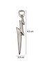 Lightning Figure Lightning Necklace - Silver Color Classic with Chain - 3