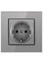 WS1 safety glass frame socket, 16A, Silver