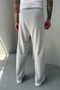 Men's Baggy Fit Grass Detailed Lycra Gray Jogger Trousers Ke-5063 - 3