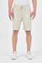 Men's Beige Comfort Fit Linen Shorts & Bermuda