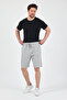Men's Gray Relaxed Fit Linen Shorts & Bermuda - 5