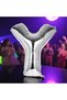 High Quality 1 Metre Silver Y Letter Balloon Silver Y Letter Foil Balloon Helium Gasina Flying Balloon Suitable for