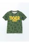 Lcw Kids Green Crew Neck Printed Boys' Pajamas Suit - 2