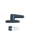 Pvc Door Window Pimapen Child Safety Lock Burglar Safety Latch Plastic 1 Piece Anthracite - 4