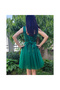 Rochie scurta eleganta verde smarald - 3