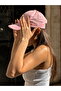 Adjustable Basic Unisex Pink Plain Sports Hat - 4