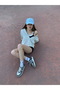 Adjustable Basic Unisex Baby Blue Plain Sports Hat - 5