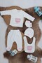 5 Piece Hospital Release Bodysuit Set 0-3 Months - Princess