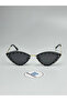 Shine Black Sunglasses Cateye Frame Black Glass Color 60 Ekartman - 2