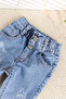 Figured Denim Cotton Stylish Jeans Baby Girl Pants - 6