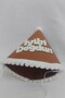 Hood Happy Birthday Birthday Hat with White Writing on Brown Mini Size 13*13cm - 3