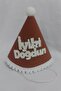 Hood Happy Birthday Birthday Hat with White Writing on Brown Mini Size 13*13cm - 5