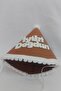 Hood Happy Birthday Birthday Hat with White Writing on Brown Mini Size 13*13cm - 6