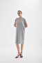 Women's Relaxed Cut Biscuit Neck Combed Cotton Dress - 2