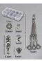 5 Pieces Triple Crescent and Star Tassel Set - Natural Stone |   Fashionable and Durable for Epoxy Rosary and Jewelry Making