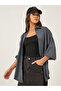 Solid Spread Collar Oversized Shirt