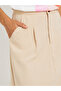 Solid Pleated A-Line Maxi Skirt - 3