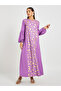 Foil Printed Cuffed Sleeves Jalabiya - 2