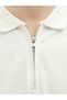 Regular Fit Half Zipped Polo T-Shirt - 5
