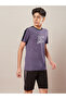 Color Block Crew Neck Regular Fit T-Shirt - 3