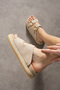 Osso Women's Genuine Leather Double Buckle Light Color Ecru (Cream) Slippers - 3