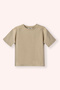 Boy's Khaki T-Shirt with Shoulder Detail