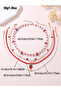 Set of 4 - Strawberry Beaded Necklace - 5