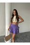 Bürümcük Fabric Layered Shorts Skirt - 4