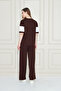 Women's Front and Sleeve Stripe Detailed Modal Two-Piece Suit - 8