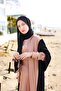 Black-Ton Silk Abaya - 3