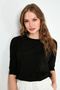 Standard Fit Crew Neck Three Quarter Sleeve 2 Pack Blouse Bluz 5861416Ys2 - 3