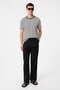 White Regular Fit Striped Men's T-Shirt - 2