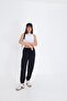 Comfortable Fit Aerobin Fabric Women's Trousers with Elastic Waist and Legs - 2