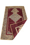 Nursace Jacquard Woven Tapete Chenille Without Fringe Without Fringe Burgundy Worsted Cushion 70*110 - 2
