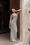 Jayah Gather Detail Strappy Mink Knitwear Dress - 3
