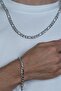 Figaro Steel Men's Necklace and Bracelet Set Thick 8 mm eck19s - 4