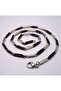 Black white square cube model men's steel necklace and bracelet set eck05s - 3