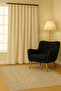 Luna Series Velvet Textured Pleatless Background Curtain - Light Beige - 3
