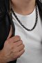 Black White Color King Model Men's Steel Chain Necklace Ck11 - 2